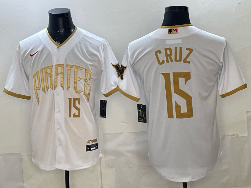 Men Pittsburgh Pirates #15 Cruz white Game 2026 Nike MLB Jersey 0519102